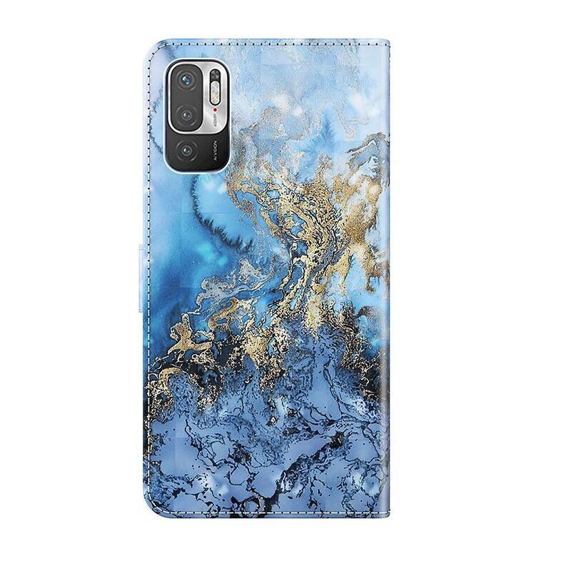 Nyomtatott pénztárca tok Xiaomi Redmi Note 10 5G/Poco M3 Pro 4G/5G - absztrakt minta