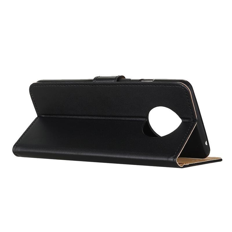 Shell PU bőr pénztárca tok Xiaomi Redmi Note 9T 5G-hez - fekete