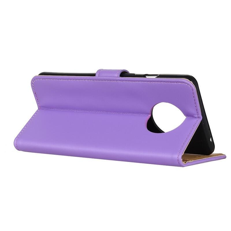 Shell PU bőr pénztárca tok Xiaomi Redmi Note 9T 5G - lila