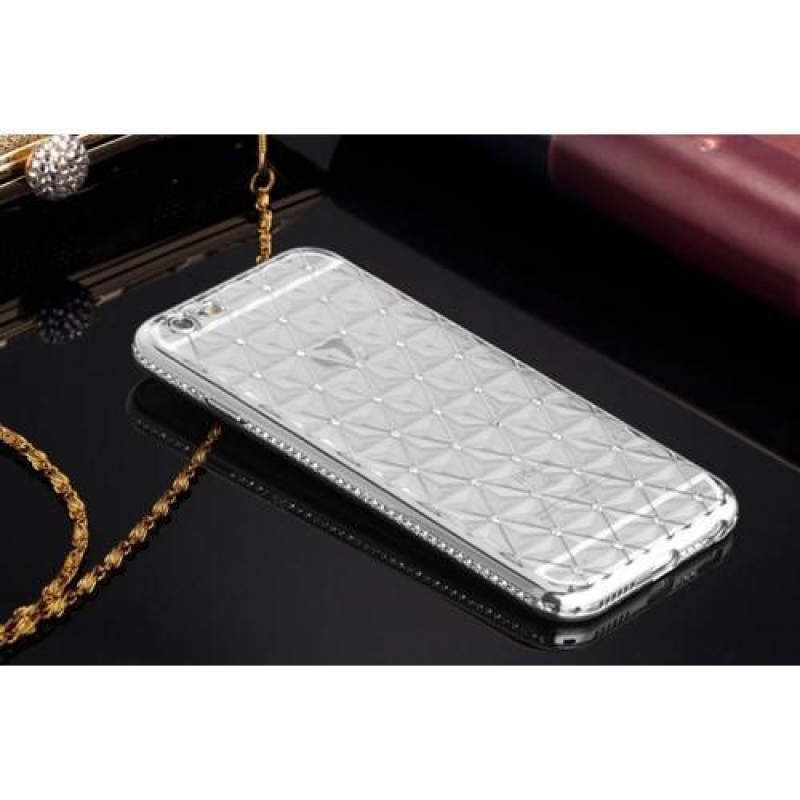 Shen díszített zselés tok iPhone 6s Plus és 6 Plus készülékhez - ezüst színű