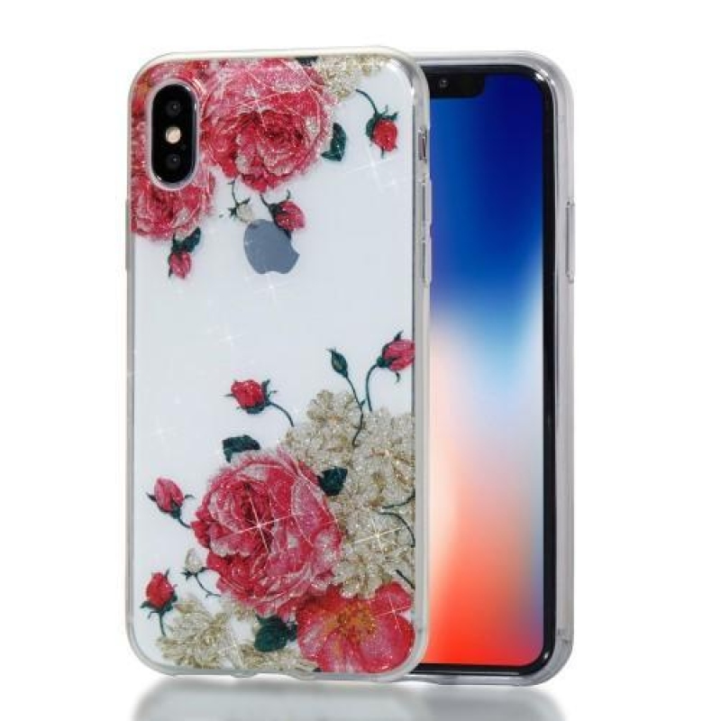 Shine zselés tok iPhone X készülékhez - rózsaszín