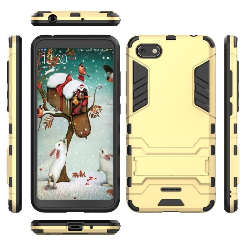 Sokkoló hibrid tok Xiaomi Redmi 6A - arany színű