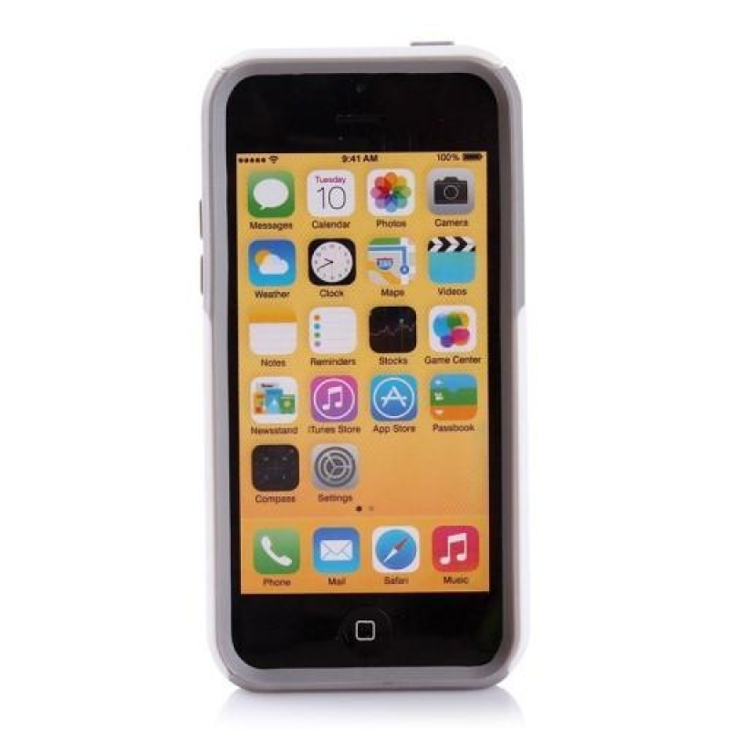 Sokkoló hibrid tartós tok iPhone 5C készülékhez - fehér