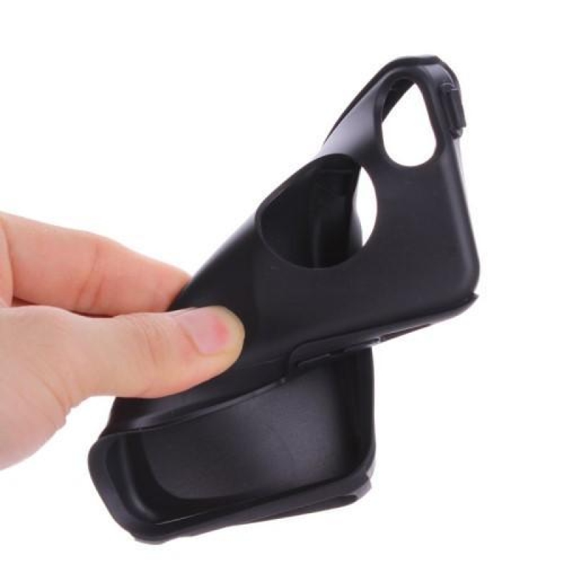 Sokkoló hibrid tartós tok iPhone 5C készülékhez - fekete