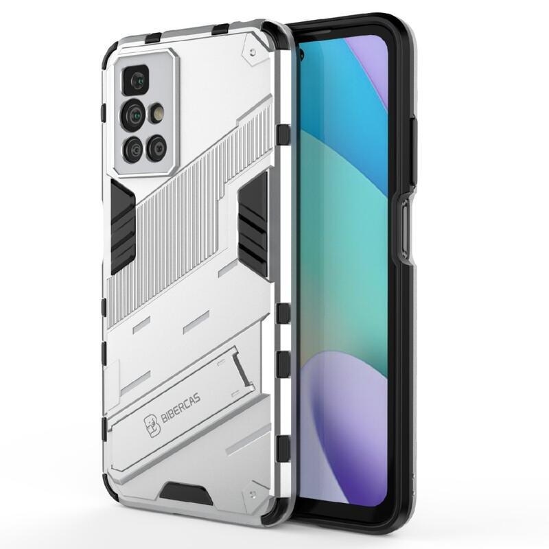 Ütésálló hibrid borító csuklós állvánnyal Xiaomi Redmi 10/Redmi 10 (2022) - fehér