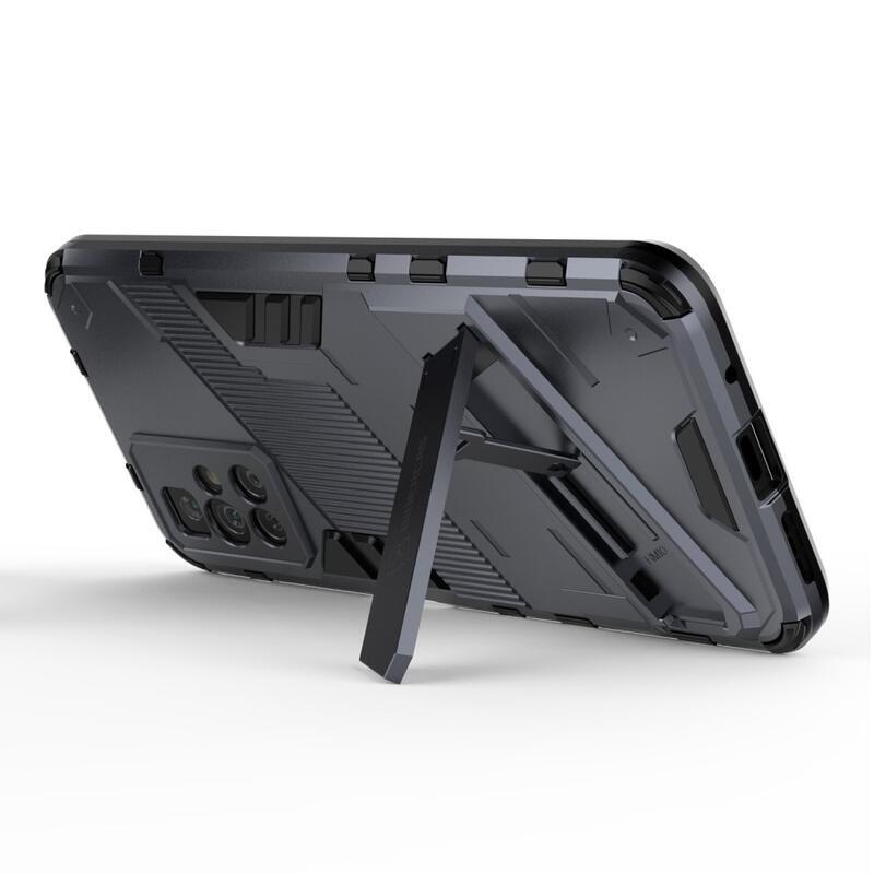 Ütésálló hibrid borító csuklós állvánnyal Xiaomi Redmi 10/Redmi 10 (2022) - szürke