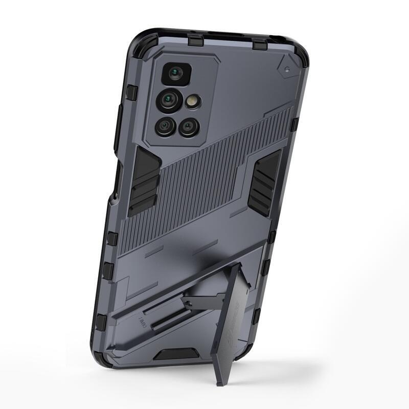 Ütésálló hibrid borító csuklós állvánnyal Xiaomi Redmi 10/Redmi 10 (2022) - szürke