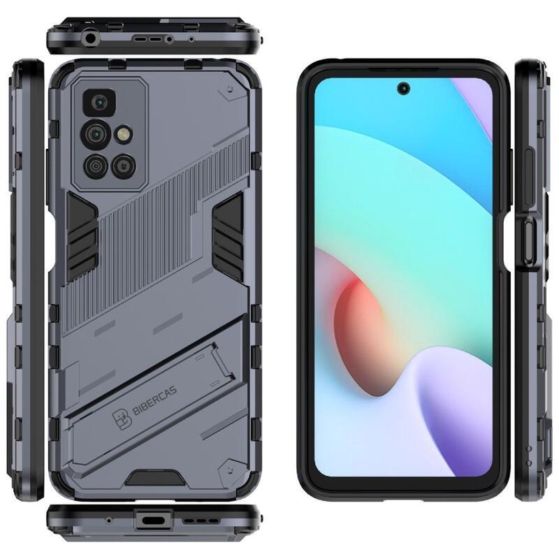 Ütésálló hibrid borító csuklós állvánnyal Xiaomi Redmi 10/Redmi 10 (2022) - szürke