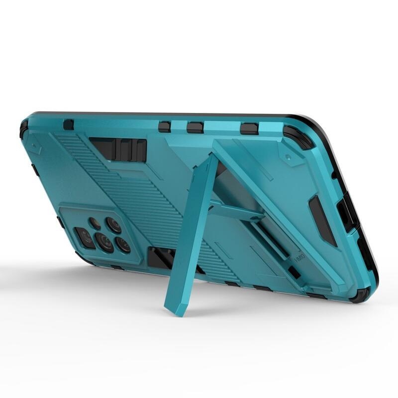 Ütésálló hibrid borító csuklós állvánnyal Xiaomi Redmi 10/Redmi 10 (2022) - világoskék színű