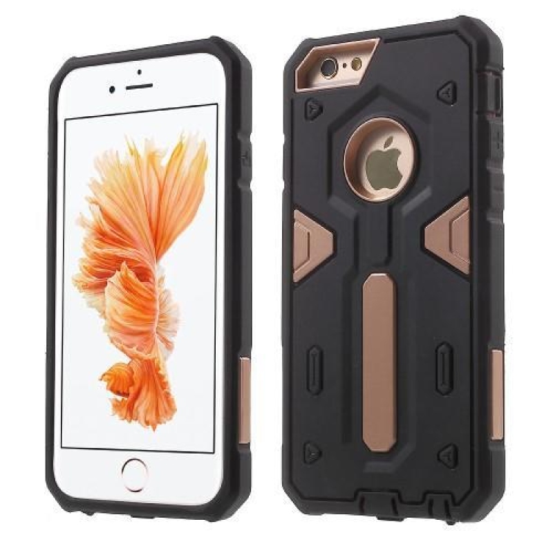 Ütésálló hibrid tok iPhone 6 Plus és 6s Plus készülékhez - rózsaarany