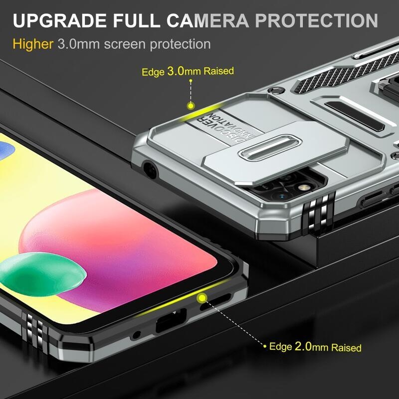 Sokkoló visszahúzható hibrid borítás Xiaomi Redmi 10A - szürke