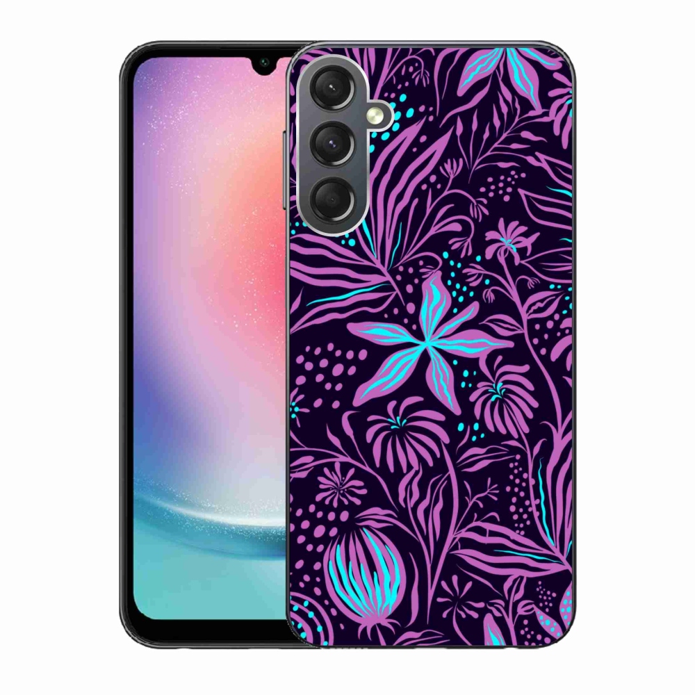 Gél védőhuzat mmCase Samsung Galaxy A24 - virágok 2