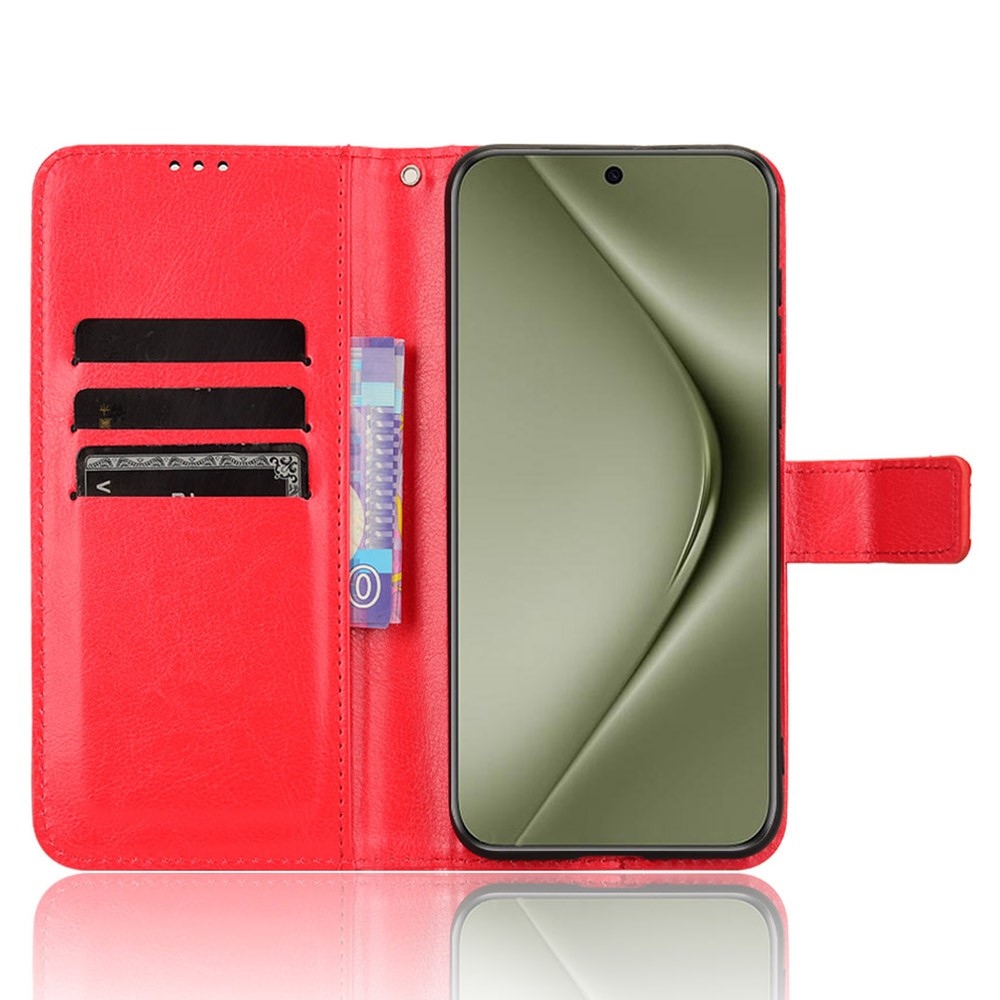 Őrült könyvtáska Huawei Pura 70 Pro-hoz - piros