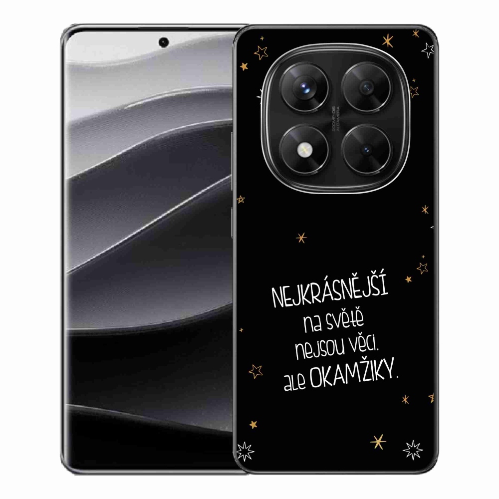 Gél borítás mmCase a Xiaomi Redmi Note 14 Pro 5G/Poco X7 5G számára - idézem 4 fekete háttér