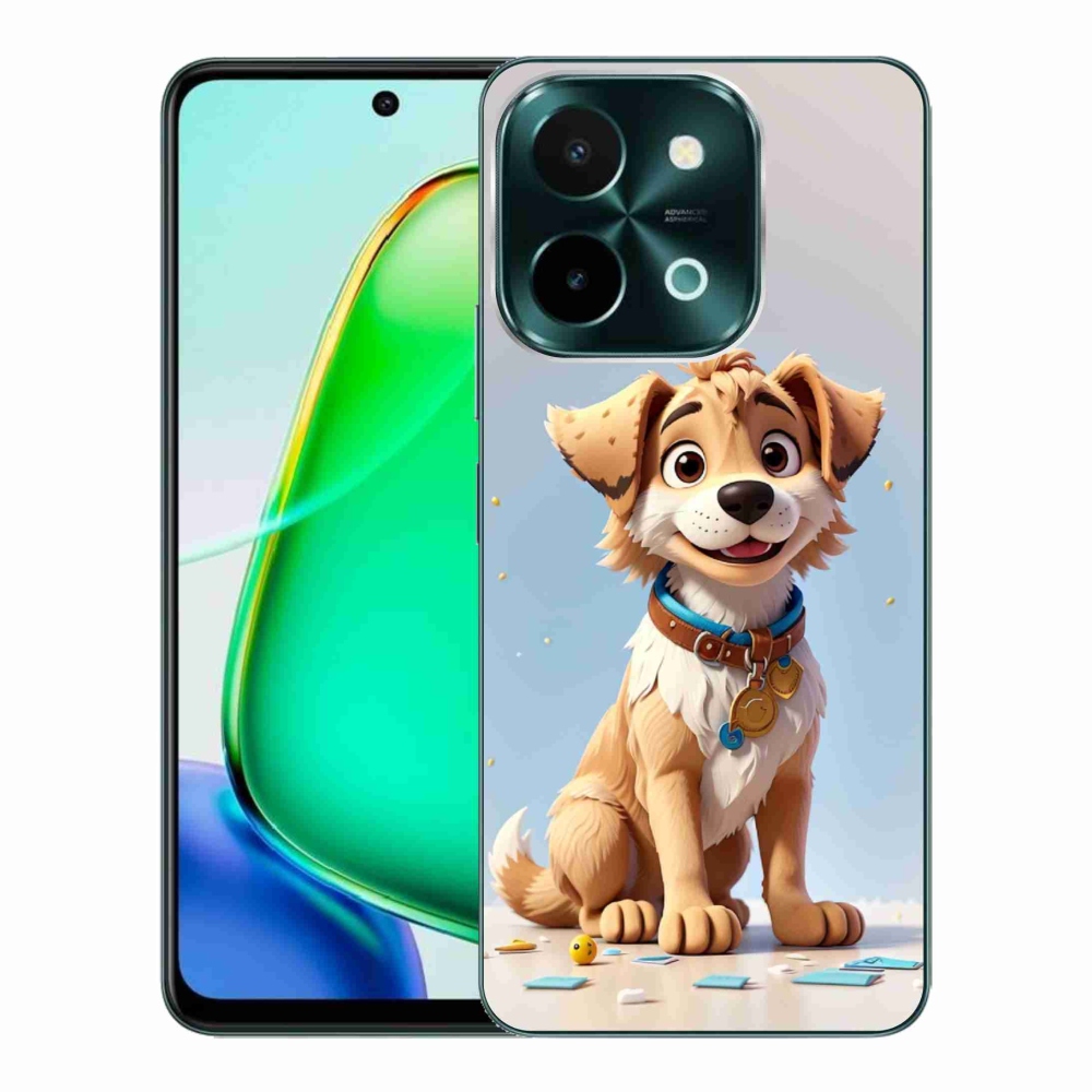 Zselés borítás mmCase a Vivo Y28-hoz - rajzfilm kölyökkutya