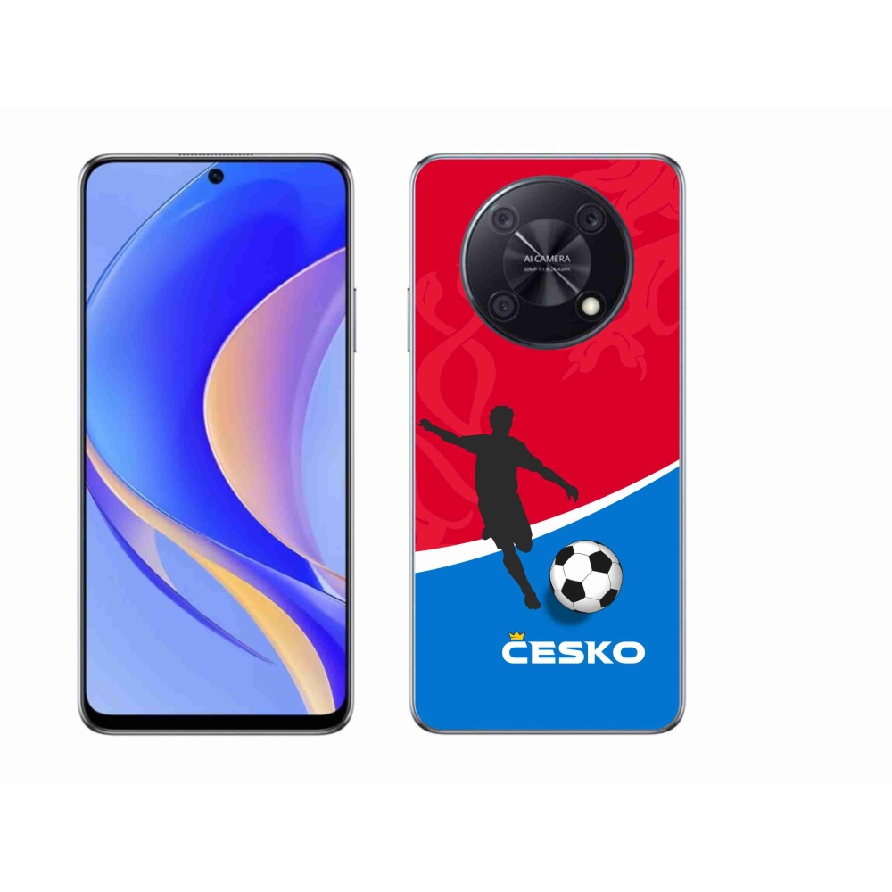Gél borítás mmCase a Huawei Nova Y90 készülékhez - futball Csehország