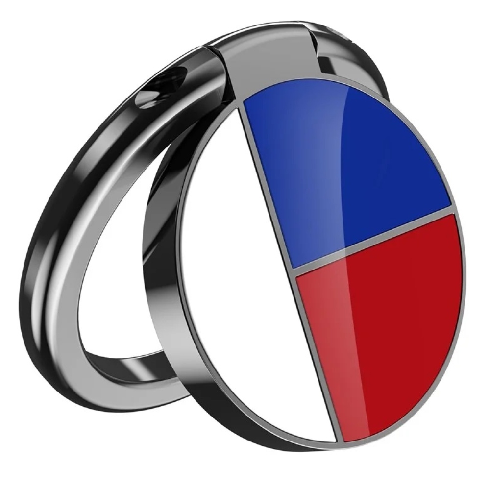 AHASTYLE ST12 mobiltelefon ujjtartó - piros/fehér/kék