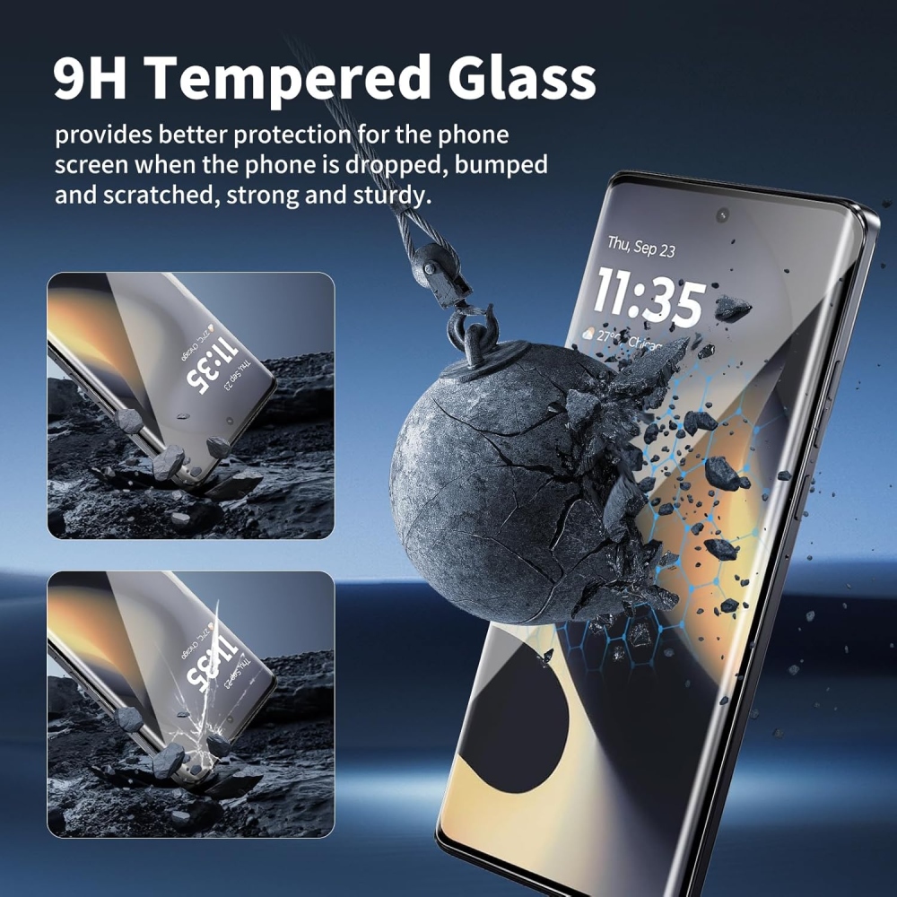 Silk teljes felületű edzett üveg a Motorola Edge 70 Pro 5G mobiltelefonhoz