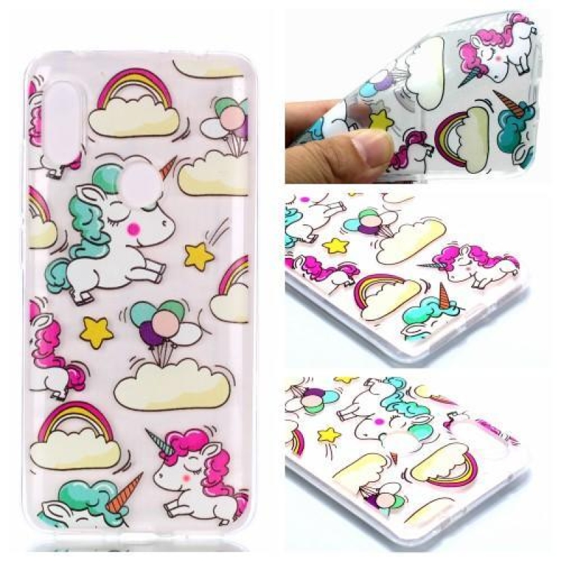 Egyszerű zselés tok a Xiaomi Redmi Note 6 Pro-hoz - egyszarvúak