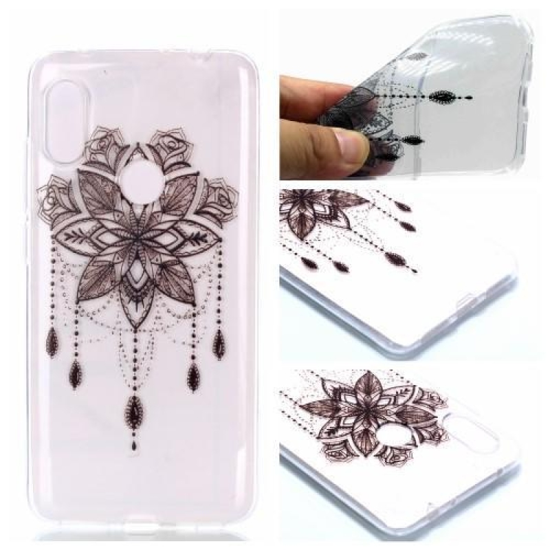 Egyszerű gél tok a Xiaomi Redmi Note 6 Pro-hoz - csipke