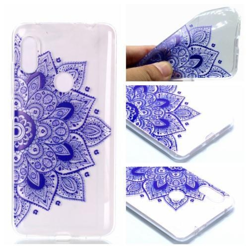 Egyszerű gél tok a Xiaomi Redmi Note 6 Pro-hoz - virágok