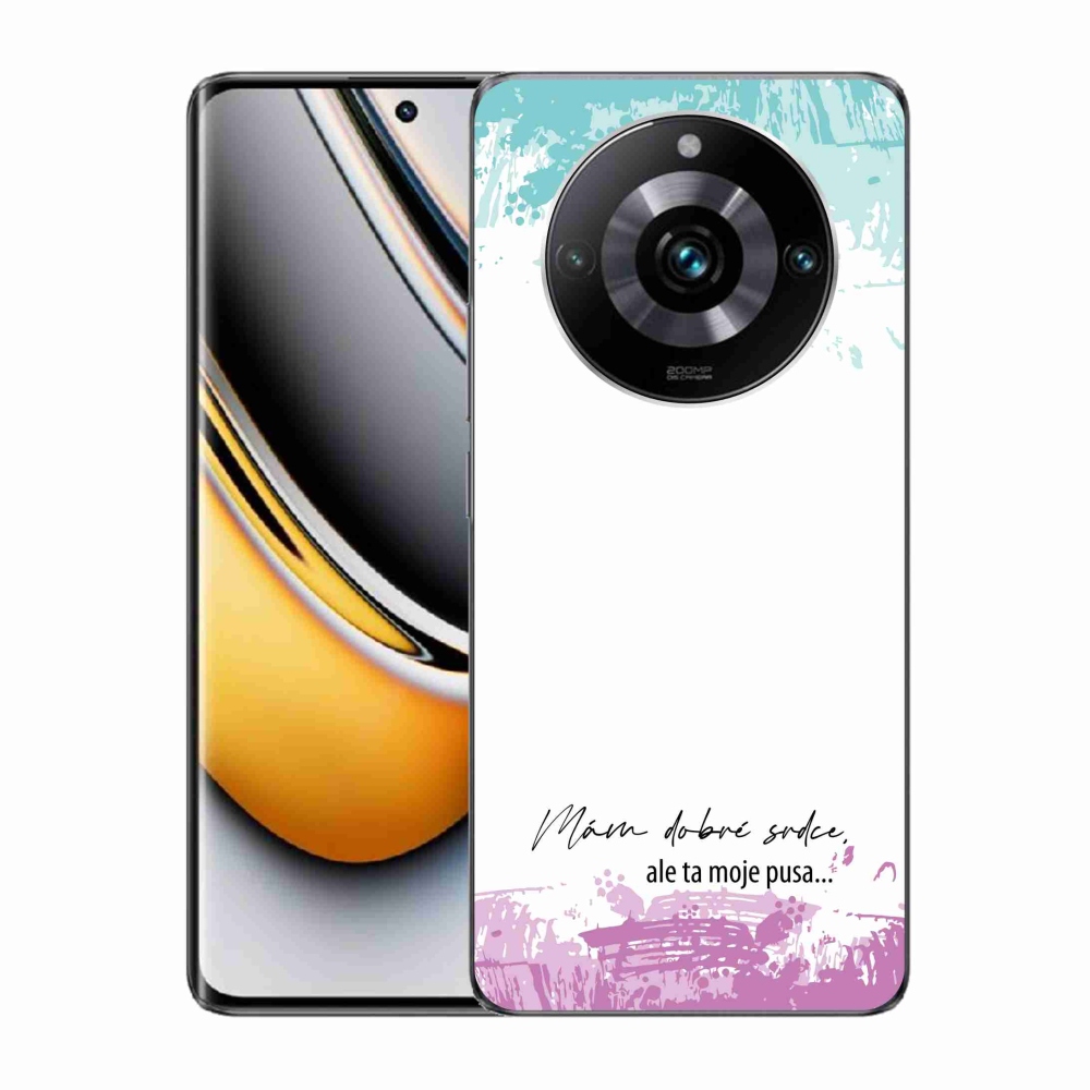 Gél borító mmCase a Realme 11 Pro/11 Pro+ készülékhez - vicces szöveg 3 fehér háttérrel