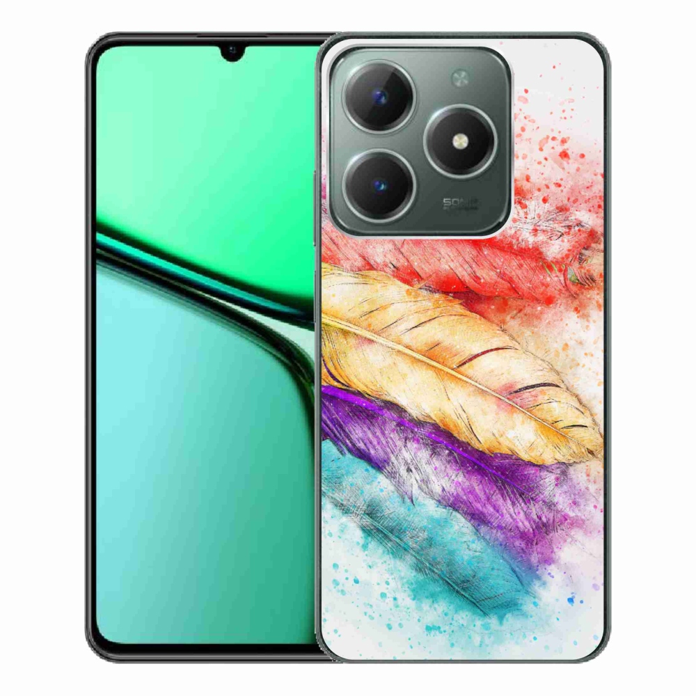 Zselés borítás mmCase a Realme C61 készülékhez - színes toll