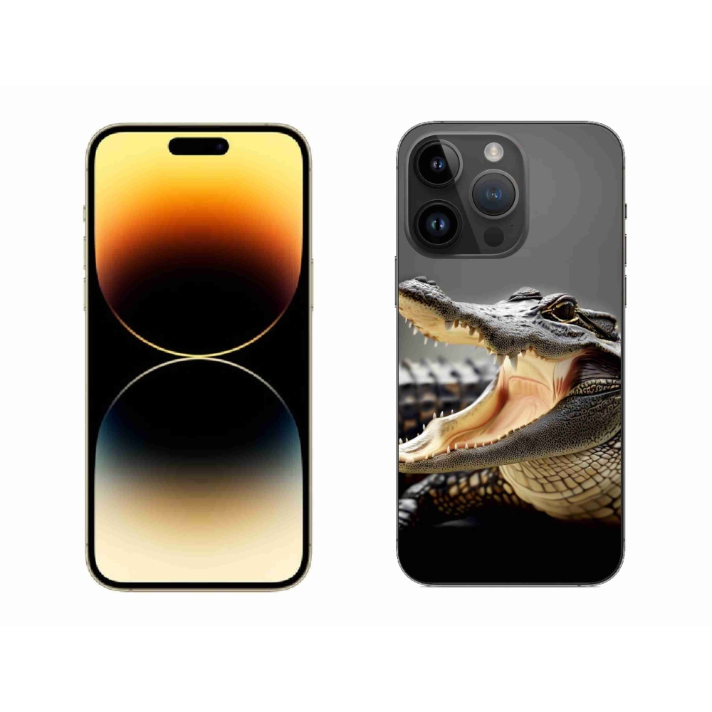 Zselés borítás mmCase iPhone 14 Pro Max készülékhez - krokodil
