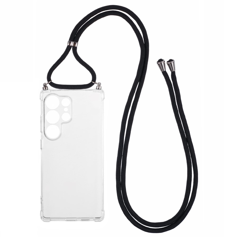 Átlátszó zselés tok zsinórral Samsung Galaxy S25 Ultra készülékhez