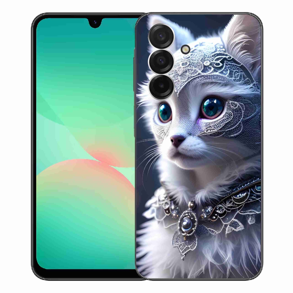 Zselés borítás mmCase Samsung Galaxy A26 5G - fehér macska