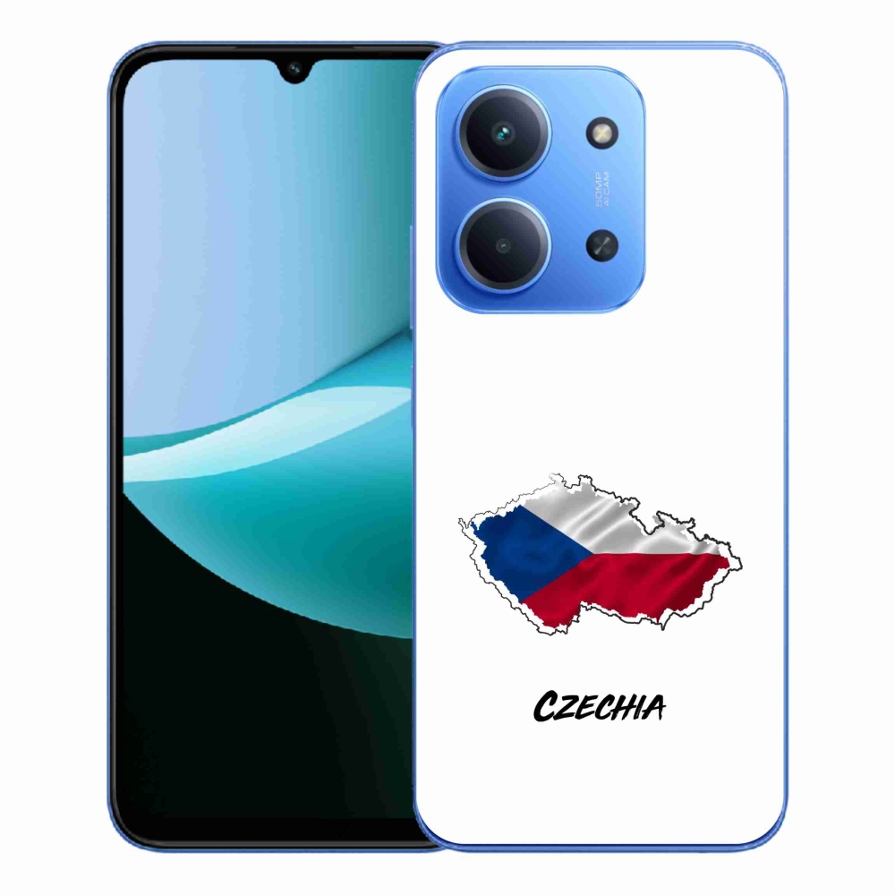 Gél borítás mmCase a Xiaomi Redmi 15C 4G/5G (173mm) - Csehország fehér háttérrel