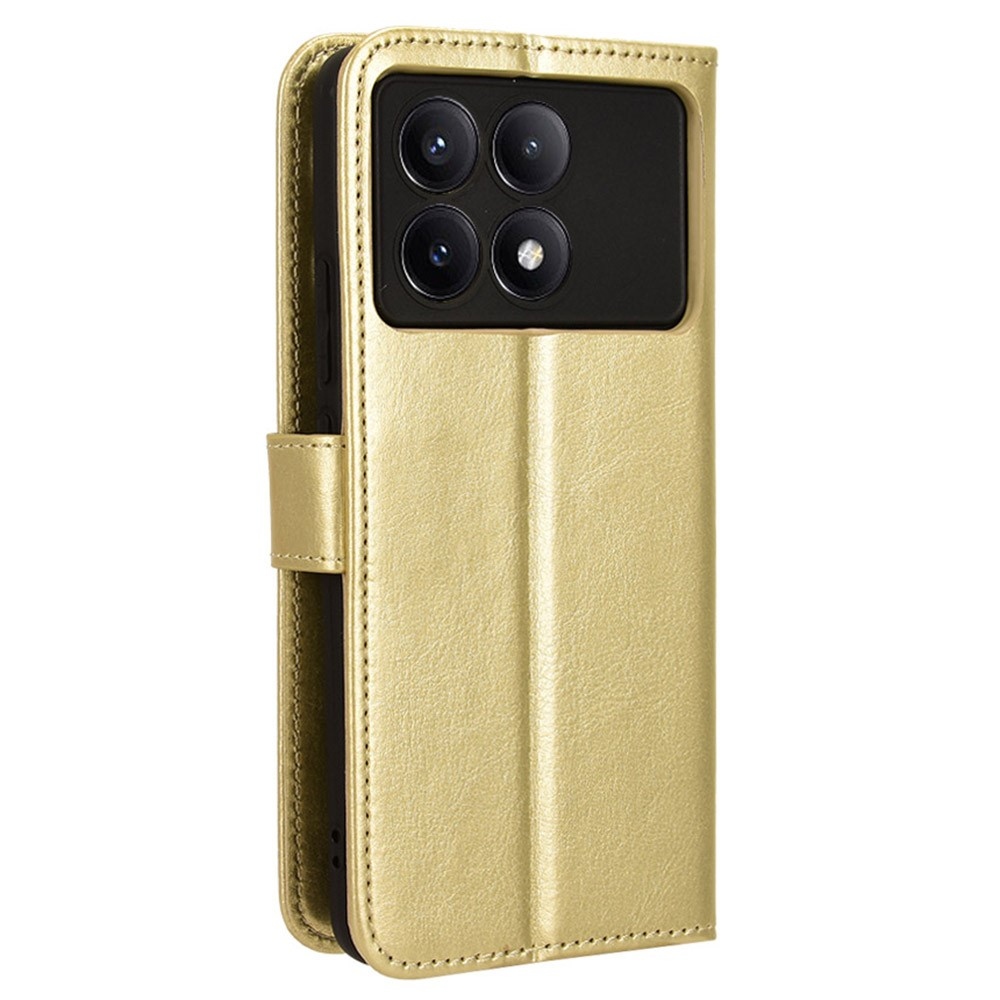 Tárca könyv tok Xiaomi Poco X6 Pro 5G - arany színű
