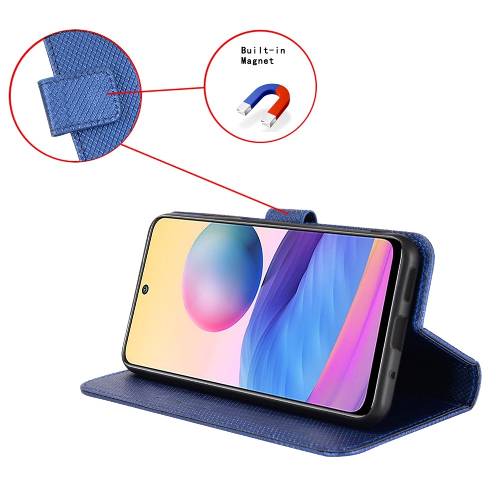 Gyémánt könyv tok Xiaomi Poco F7 Pro 5G/Poco F7 Ultra 5G - kék