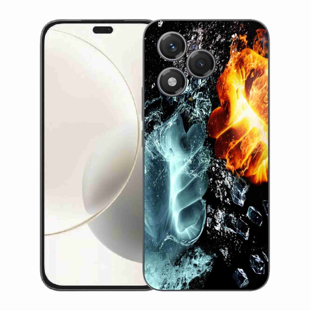 Zselés borítás mmCase a Honor 400 Lite-hoz - víz és tűz