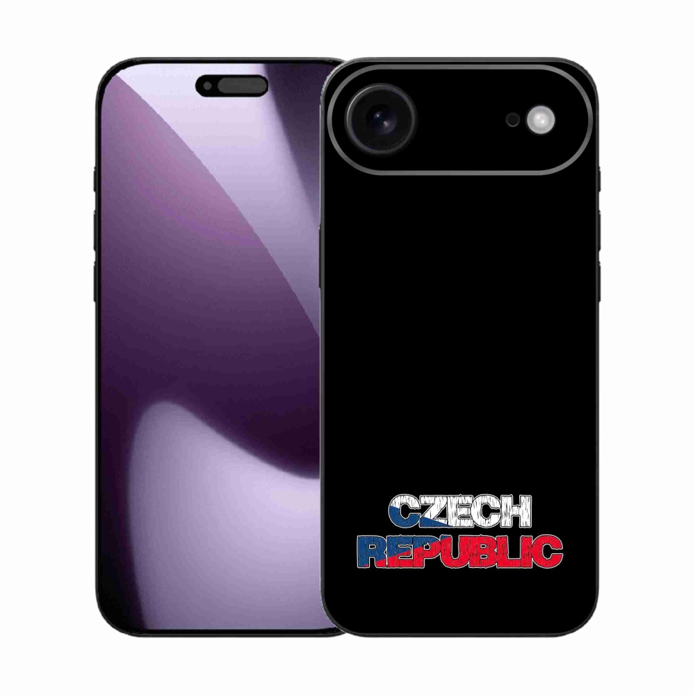Gél borítás mmCase iPhone 17 Air készülékhez - Csehország fekete háttér