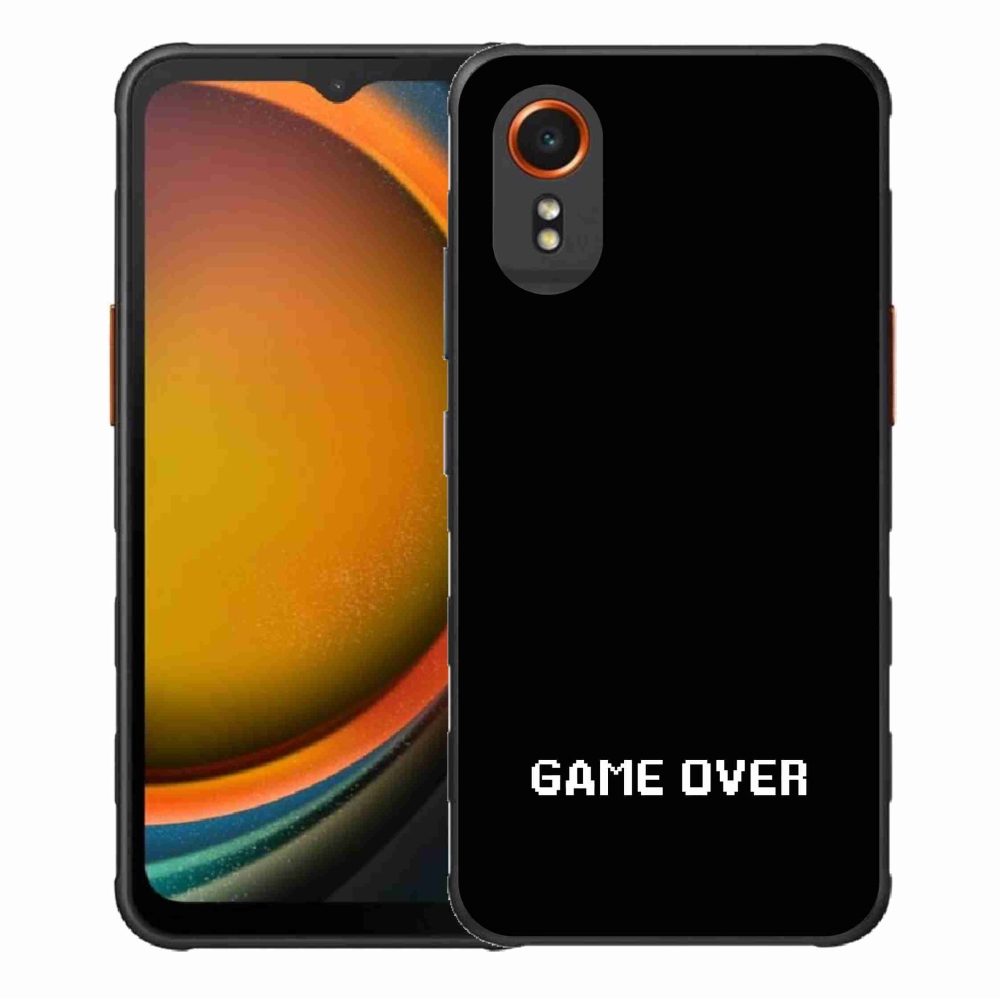 Gél borító mmCase Samsung Galaxy Xcover 7 - játék fekete háttérrel