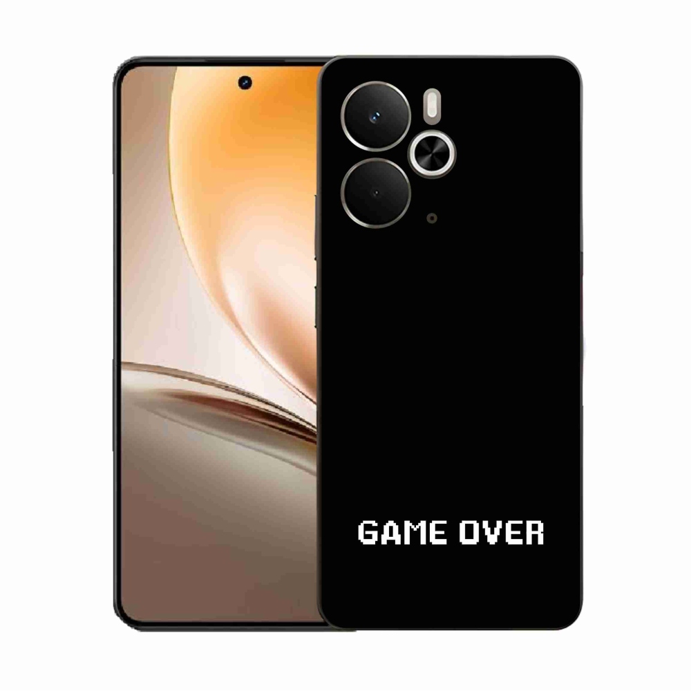 Gél borító mmCase a Realme 14 5G/14T 5G készülékhez - játék fekete háttérrel