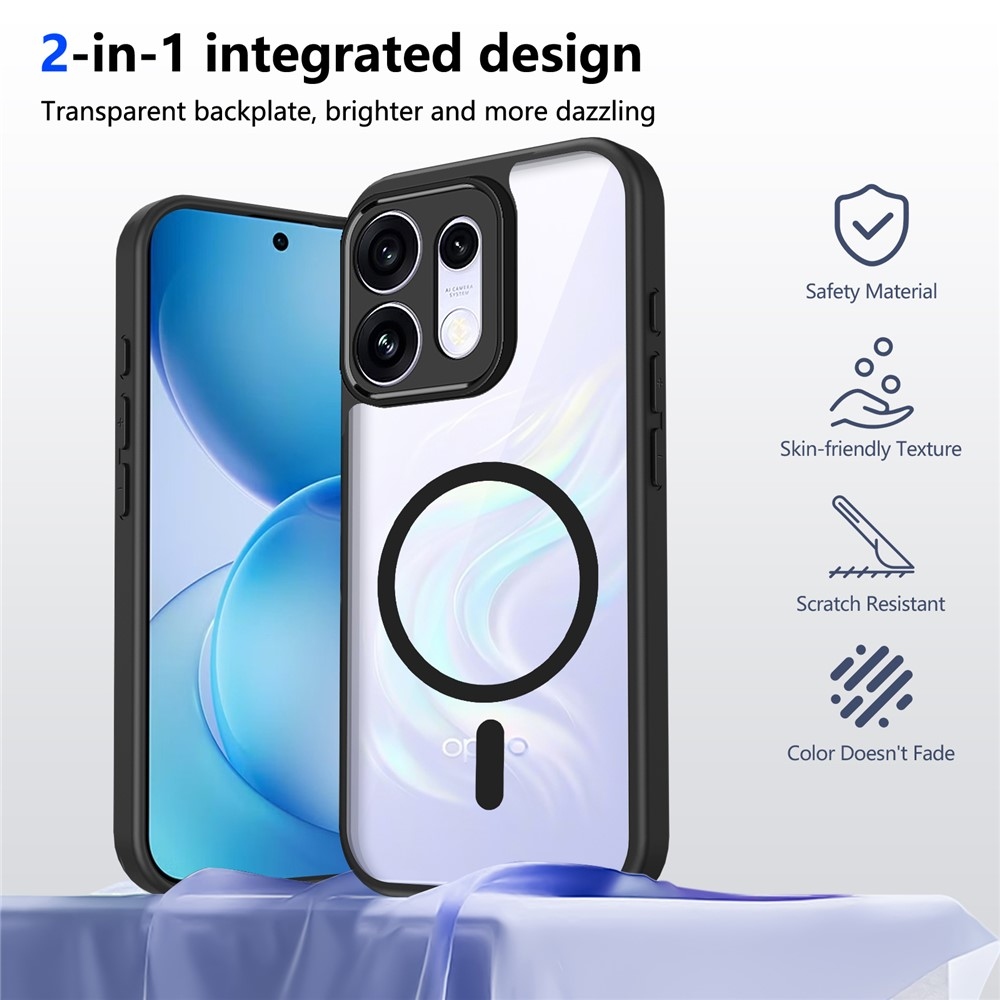 Gél tok merev hátlappal és MagSafe-kompatibilis az Oppo Reno 16 Pro 5G/Oppo Reno 16 5G készülékhez