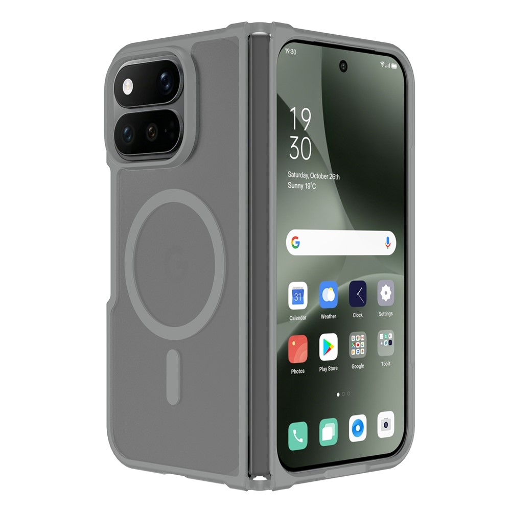Skin gél tok merev háttámlával és MagSafe-támogatással a Google Pixel 11 Pro Fold-hoz – szürke
