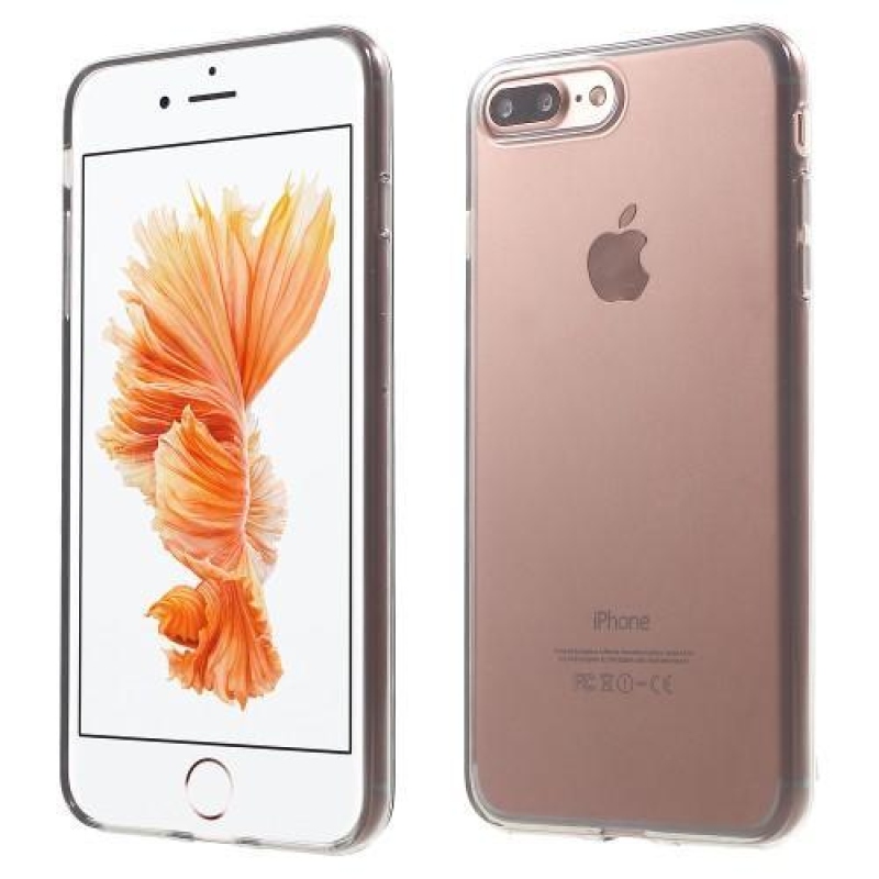 SkinCase zselés tok iPhone 7 Plus és 8 Plus készülékhez - szürke