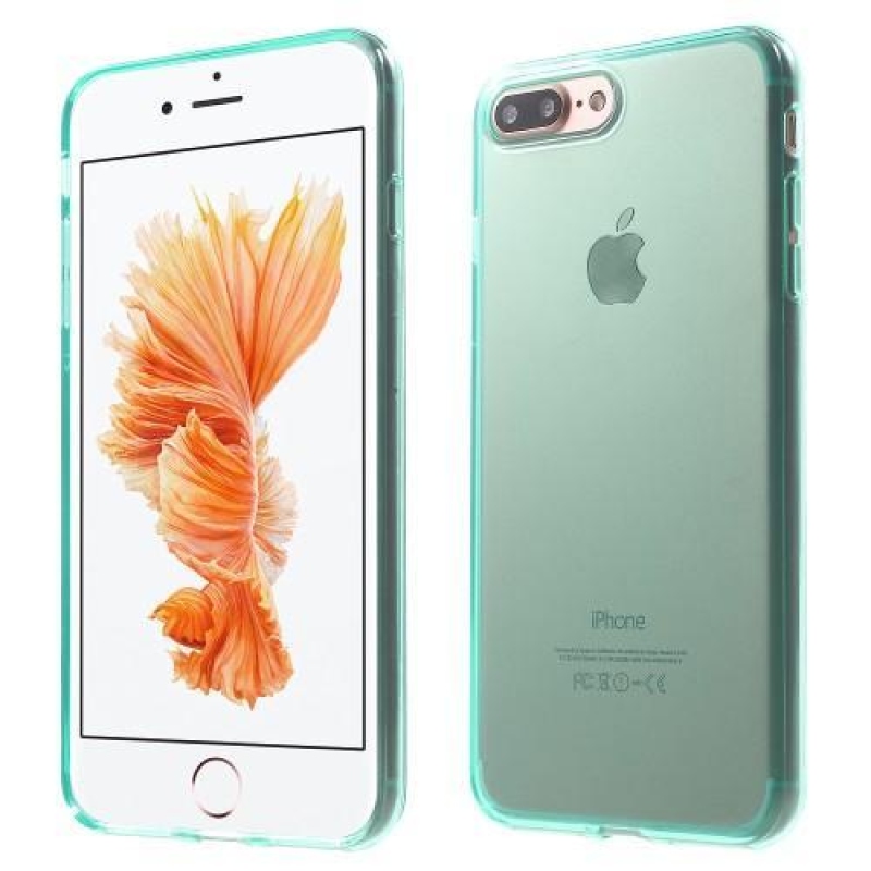 SkinCase zselés tok iPhone 7 Plus és 8 Plus készülékhez - zöld