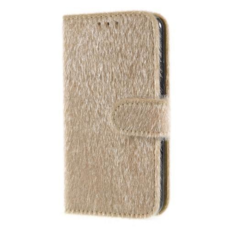 Skiny Pu bőr tok iPhone 7 Plus és iPhone 8 Plus készülékhez - bézs színben