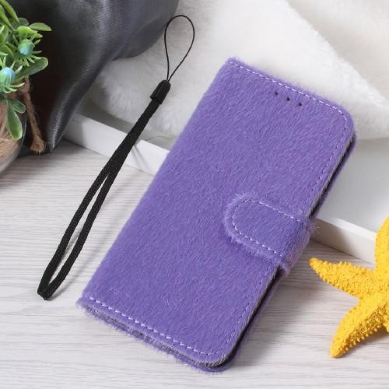 Skiny Pu bőr tok iPhone 7 Plus és iPhone 8 Plus készülékhez - lila