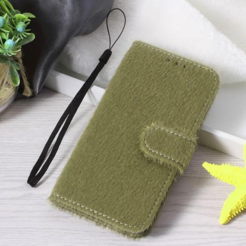 Skiny Pu bőr tok iPhone 7 Plus és iPhone 8 Plus készülékhez - zöld színben