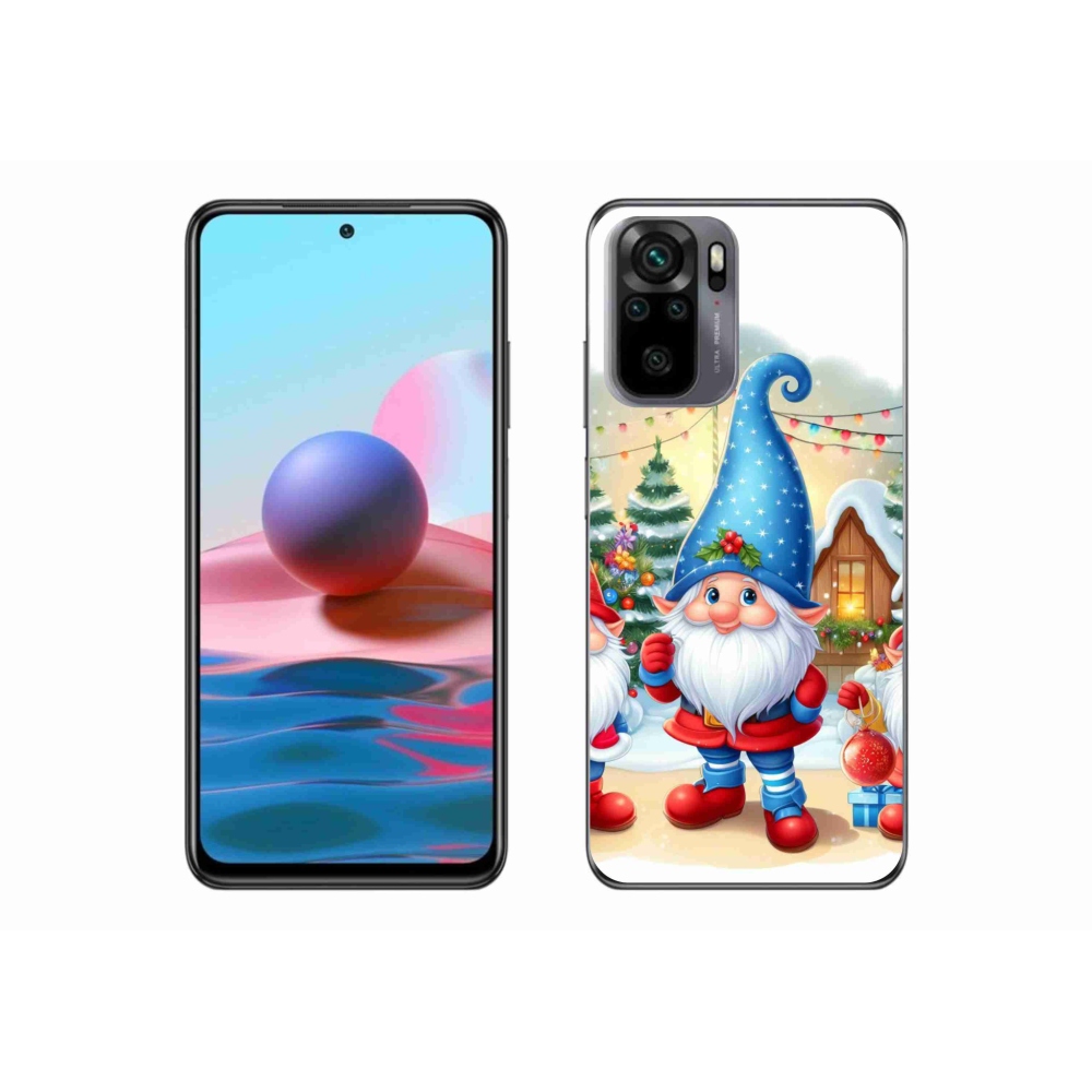 Gél borítás mmCase a Xiaomi Redmi Note 10 4G-hez - Karácsonyi manók