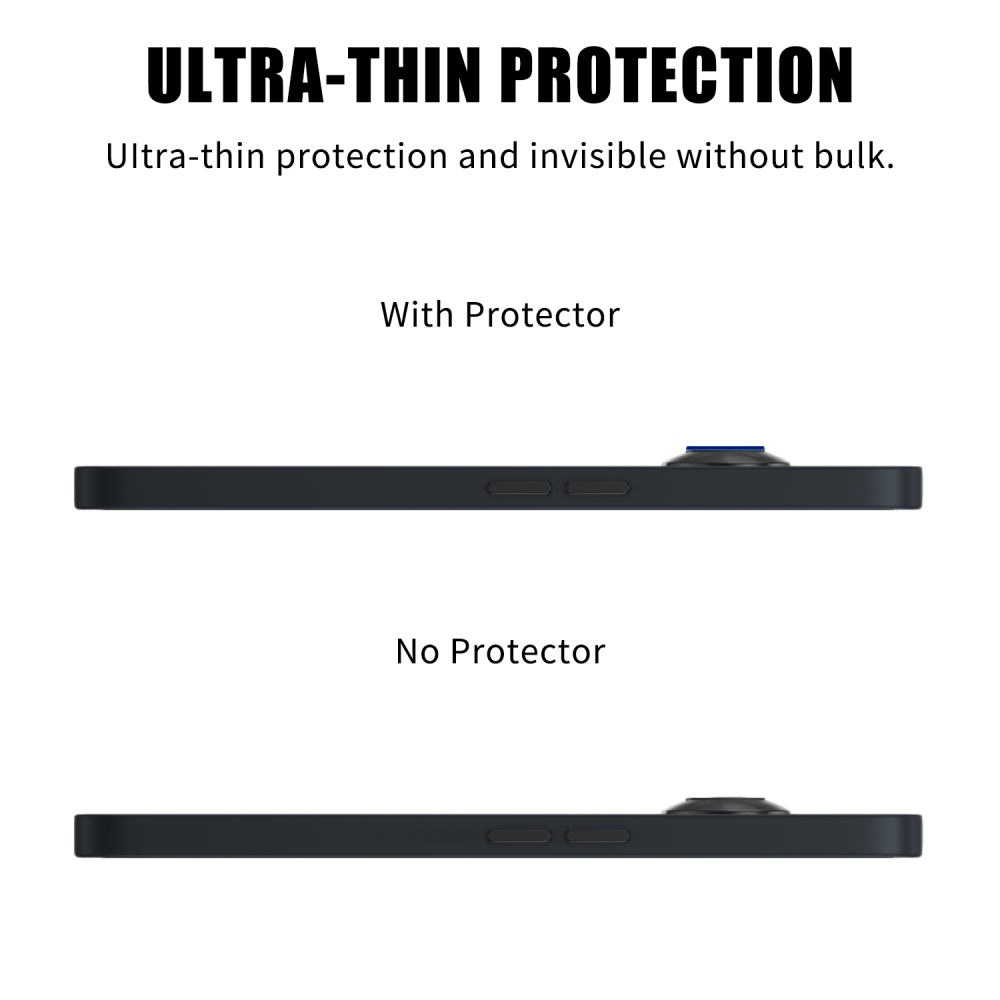 Fényképezőgép lencseüveg Nothing Phone (3a) - fekete