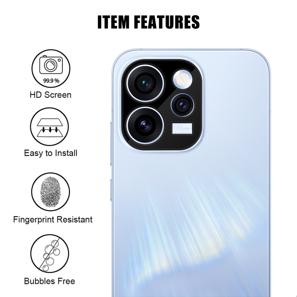 Kamera lencse üveg az Oppo Reno 15 Pro 5G kamerán - fekete