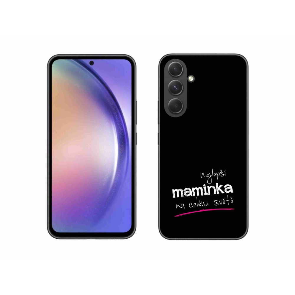 Gél borító mmCase Samsung Galaxy A54 5G - legjobb anya 4 fekete háttérrel