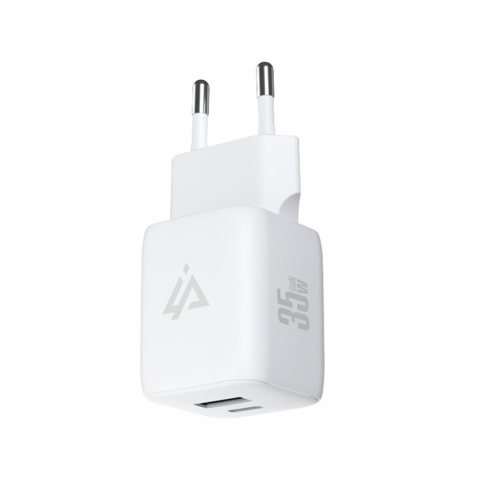 iPEAX GaN hálózati töltő 35 W, 1x USB-C és 1x USB-A - fehér
