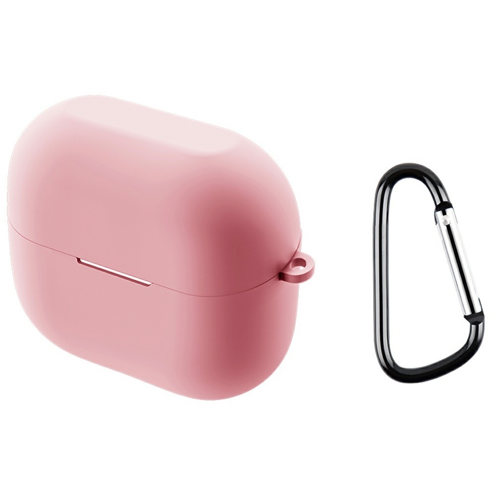 Silikon tok karabinerrel a Samsung Galaxy Buds3 FE-hez – rózsaszín